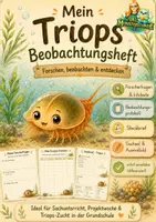 Vorschau - Arbeitsblätter - Triops: Beobachtungstagebuch / Forscherheft - Deckblatt