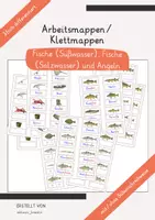 Vorschau - Arbeitsblätter - Klettmappe Angeln + Fische - Deckblatt
