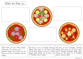 Vorschau - Stundenentwürfe - DaZ - Wortschatzerweiterung Thema Pizza - Seite 1