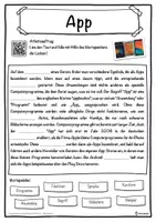 Vorschau - Unterrichtsreihen - App Lückentext mit Wortspeicher Hörverstehen und Suchsel - Seite 1