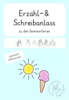 Vorschau - Arbeitsblätter - Erzähl- und Schreibanlass Sommerferien - Gebärdensprache - Deckblatt