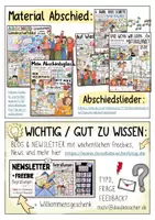 Vorschau - Bildkarten - Abschiedsgeschenk Grundschule / Klasse 4 + Sommerferien / Abschied - Seite 1