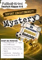 Vorschau - Arbeitsblätter - Fußball/WM Krimi Mystery: Die verschwundenen goldenen Handschuhe - Deckblatt