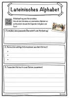 Vorschau - Unterrichtsreihen - Lateinisches Alphabet Lückentext mit Wortspeicher Hörverstehen und Suchsel - Seite 3