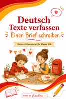 Vorschau - Poster - Texte verfassen: Einen Brief/eine E-Mail schreiben Klasse 3/4 - Deckblatt