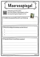 Vorschau - Unterrichtsreihen - Meeresspiegel Lückentext mit Wortspeicher Hörverstehen und Suchsel - Seite 3