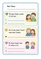 Vorschau - Arbeitsblätter - Soziogramm der Klasse - Seite 1