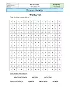 Vorschau - Arbeitsblätter - Arbeitsbaltt: Wortarten - Seite 1