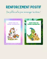 Aperçu - Affichage - Renforcement positif - Cartes d'encouragements - Page de couverture