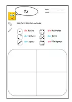 Vorschau - Arbeitsblätter - Klaro DaZ-& Förder Alphabetheft Buchstabenkombination tz - Seite 2