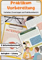 Vorschau - Arbeitsblätter - Das Praktikum: Praktikumsmappe, Praktikumsbericht, Schülerpraktikum & Berufsorientierung - Seite 1