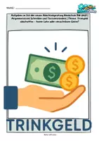 Vorschau - Arbeitsblätter - Materialgestütztes argumentatives Schreiben „Trinkgeld abschaffen?" – Abschlussprüfung BW 2027 - Deckblatt