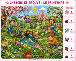 Aperçu - Feuilles d'exercices - 🌸☀️🍂❄️ Cherche et trouve des 4 saisons – MS/GS - Page 3