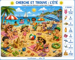 Aperçu - Feuilles d'exercices - 🌸☀️🍂❄️ Cherche et trouve des 4 saisons – MS/GS - Page 1