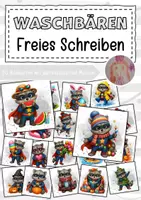 Vorschau - Bildkarten - Waschbärklasse freies Schreiben Klassentier Waschbär - Deckblatt