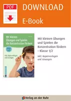 Vorschau - Arbeitsblätter - Mit kleinen Übungen und Spielen die Konzentration fördern – Klasse 1/2: Inkl. Kopiervorlagen und Lösungen - Seite 1