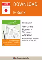 Vorschau - Arbeitsblätter - Wortarten: Nomen - Verben - Adjektive: Kopierfertiges Übungsmaterial für die Sek I - Seite 1