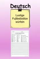 Vorschau - Arbeitsblätter - Lustige Würfelsätze zur Fußball-WM - Deckblatt