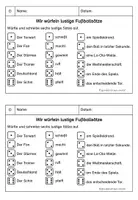 Vorschau - Arbeitsblätter - Lustige Würfelsätze zur Fußball-WM - Seite 2