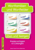 Vorschau - Arbeitsblätter - Wortfamilien und Wortfelder üben und festigen: Kopiervorlagen mit Lösungen, Klasse 2-4 - Deckblatt