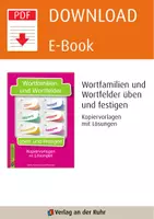 Vorschau - Arbeitsblätter - Wortfamilien und Wortfelder üben und festigen: Kopiervorlagen mit Lösungen, Klasse 2-4 - Seite 1