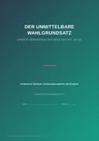 Vorschau - Arbeitsblätter - Unmittelbarer Wahlgrundsatz Vorlage – Artikel 38 GG - Seite 1