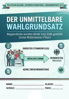 Vorschau - Arbeitsblätter - Unmittelbarer Wahlgrundsatz Vorlage – Artikel 38 GG - Deckblatt
