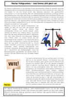 Vorschau - Arbeitsblätter - Gleicher Wahlgrundsatz Unterrichtsmaterial Demokratie - Seite 1