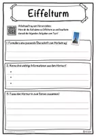 Vorschau - Unterrichtsreihen - Eiffelturm Lückentext mit Wortspeicher Hörverstehen und Suchsel - Seite 3