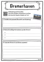 Vorschau - Unterrichtsreihen - Bremerhaven Lückentext mit Wortspeicher Hörverstehen und Suchsel - Seite 3