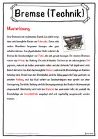 Vorschau - Unterrichtsreihen - Bremse (Technik) Lückentext mit Wortspeicher Hörverstehen und Suchsel - Seite 2
