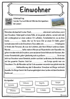 Vorschau - Unterrichtsreihen - Einwohner Lückentext mit Wortspeicher Hörverstehen und Suchsel - Seite 1