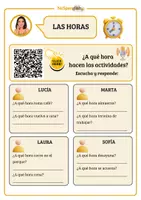 Vista previa - Unidades / Secuencias / Situaciones de Aprendizaje - A1 - PRESENTES + REFLEXIVOS + HORAS + RUTINAS - Portada