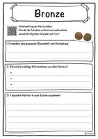 Vorschau - Unterrichtsreihen - Bronze Lückentext mit Wortspeicher Hörverstehen und Suchsel - Seite 3