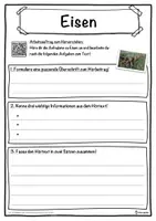 Vorschau - Unterrichtsreihen - Eisen Lückentext mit Wortspeicher Hörverstehen und Suchsel - Seite 3
