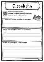 Vorschau - Unterrichtsreihen - Eisenbahn Lückentext mit Wortspeicher Hörverstehen und Suchsel - Seite 3