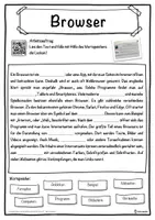 Vorschau - Unterrichtsreihen - Browser Lückentext mit Wortspeicher Hörverstehen und Suchsel - Seite 1