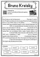 Vorschau - Unterrichtsreihen - Bruno Kreisky Lückentext mit Wortspeicher Hörverstehen und Suchsel - Seite 1