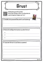 Vorschau - Unterrichtsreihen - Brust Lückentext mit Wortspeicher Hörverstehen und Suchsel - Seite 3