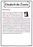 Vorschau - Unterrichtsreihen - Elisabeth die Zweite Lückentext mit Wortspeicher Hörverstehen und Suchsel - Seite 2