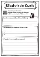 Vorschau - Unterrichtsreihen - Elisabeth die Zweite Lückentext mit Wortspeicher Hörverstehen und Suchsel - Seite 3
