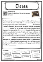 Vorschau - Unterrichtsreihen - Elsass Lückentext mit Wortspeicher Hörverstehen und Suchsel - Seite 1