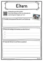 Vorschau - Unterrichtsreihen - Eltern Lückentext mit Wortspeicher Hörverstehen und Suchsel - Seite 3