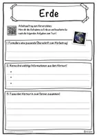 Vorschau - Unterrichtsreihen - Erde Lückentext mit Wortspeicher Hörverstehen und Suchsel - Seite 3
