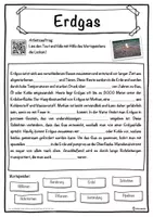 Vorschau - Unterrichtsreihen - Erdgas Lückentext mit Wortspeicher Hörverstehen und Suchsel - Seite 1