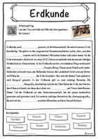 Vorschau - Unterrichtsreihen - Erdkunde Lückentext mit Wortspeicher Hörverstehen und Suchsel - Seite 1