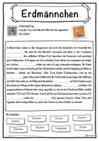Vorschau - Unterrichtsreihen - Erdmännchen Lückentext mit Wortspeicher Hörverstehen und Suchsel - Seite 1