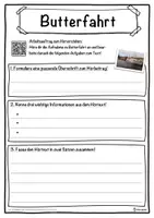 Vorschau - Unterrichtsreihen - Butterfahrt Lückentext mit Wortspeicher Hörverstehen und Suchsel - Seite 3