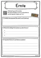 Vorschau - Unterrichtsreihen - Ernte Lückentext mit Wortspeicher Hörverstehen und Suchsel - Seite 3