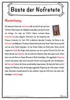 Vorschau - Unterrichtsreihen - Büste der Nofretete Lückentext mit Wortspeicher Hörverstehen und Suchsel - Seite 2